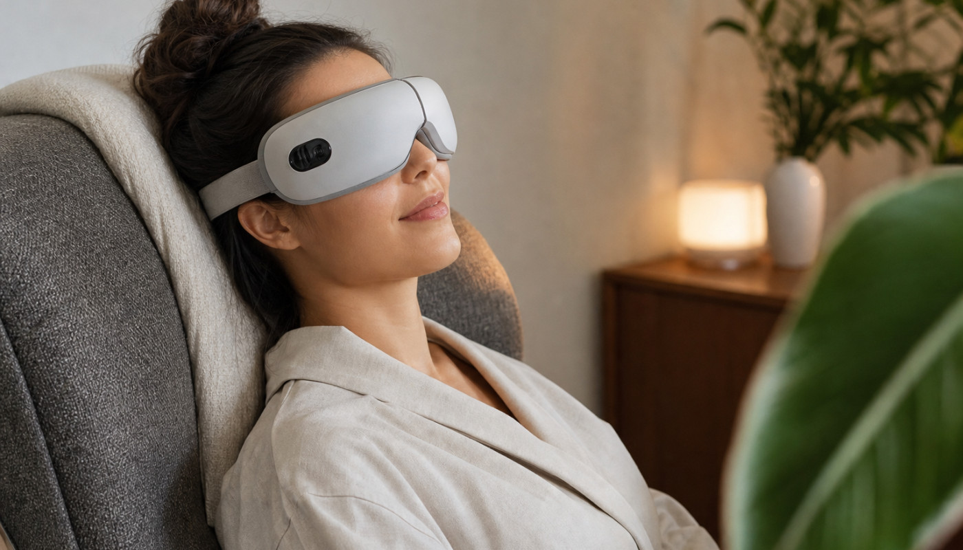 Masseur oculaire : analgésique et relaxant